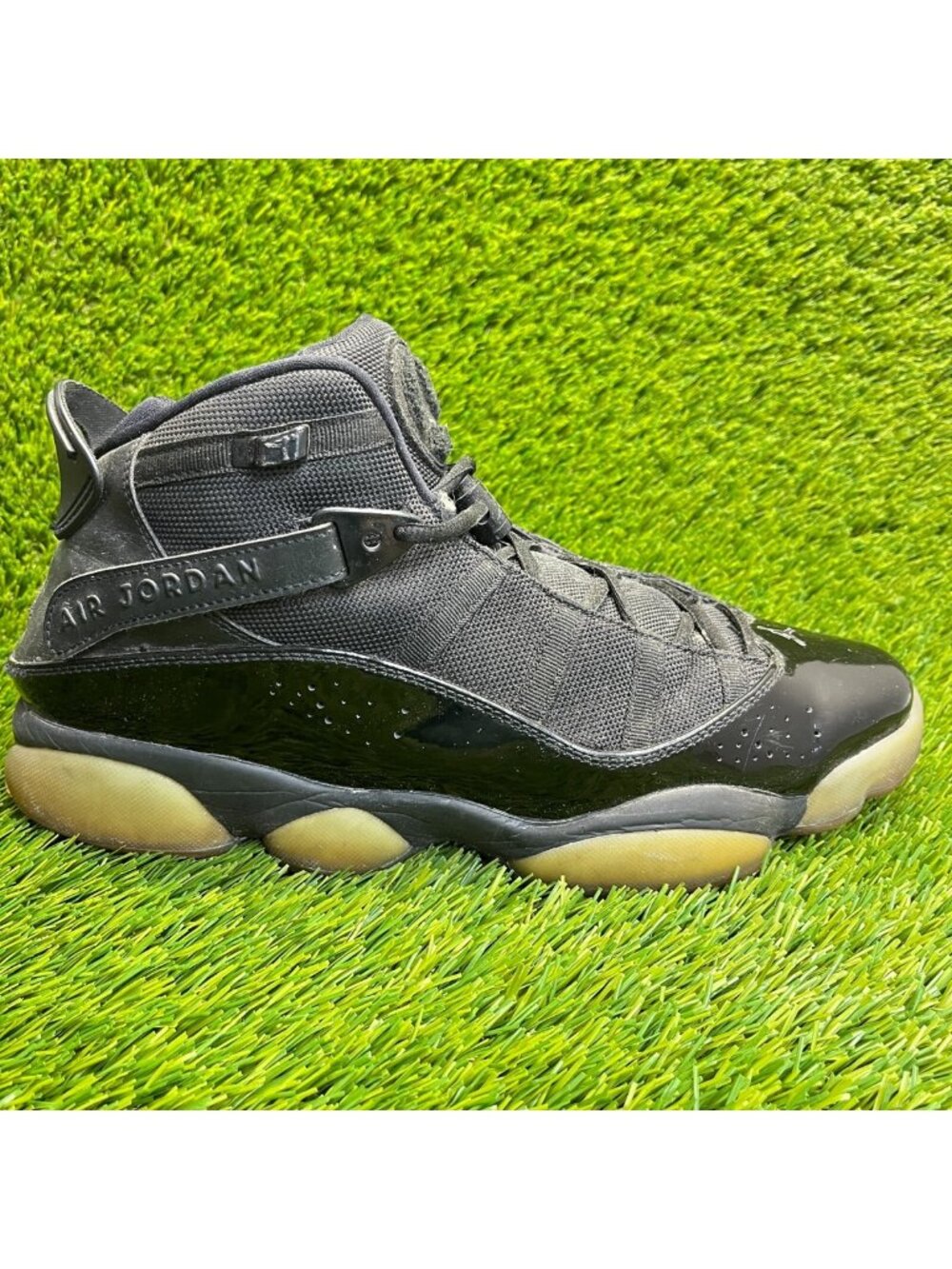 Nike Air Jordan 6 Rings‎ Mens Size 11.5 Black Athletic Basketball Shoes Sneakers